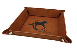 Snap Faux Leather Trays